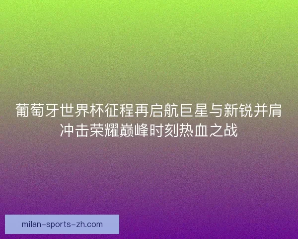 葡萄牙世界杯征程再启航巨星与新锐并肩冲击荣耀巅峰时刻热血之战